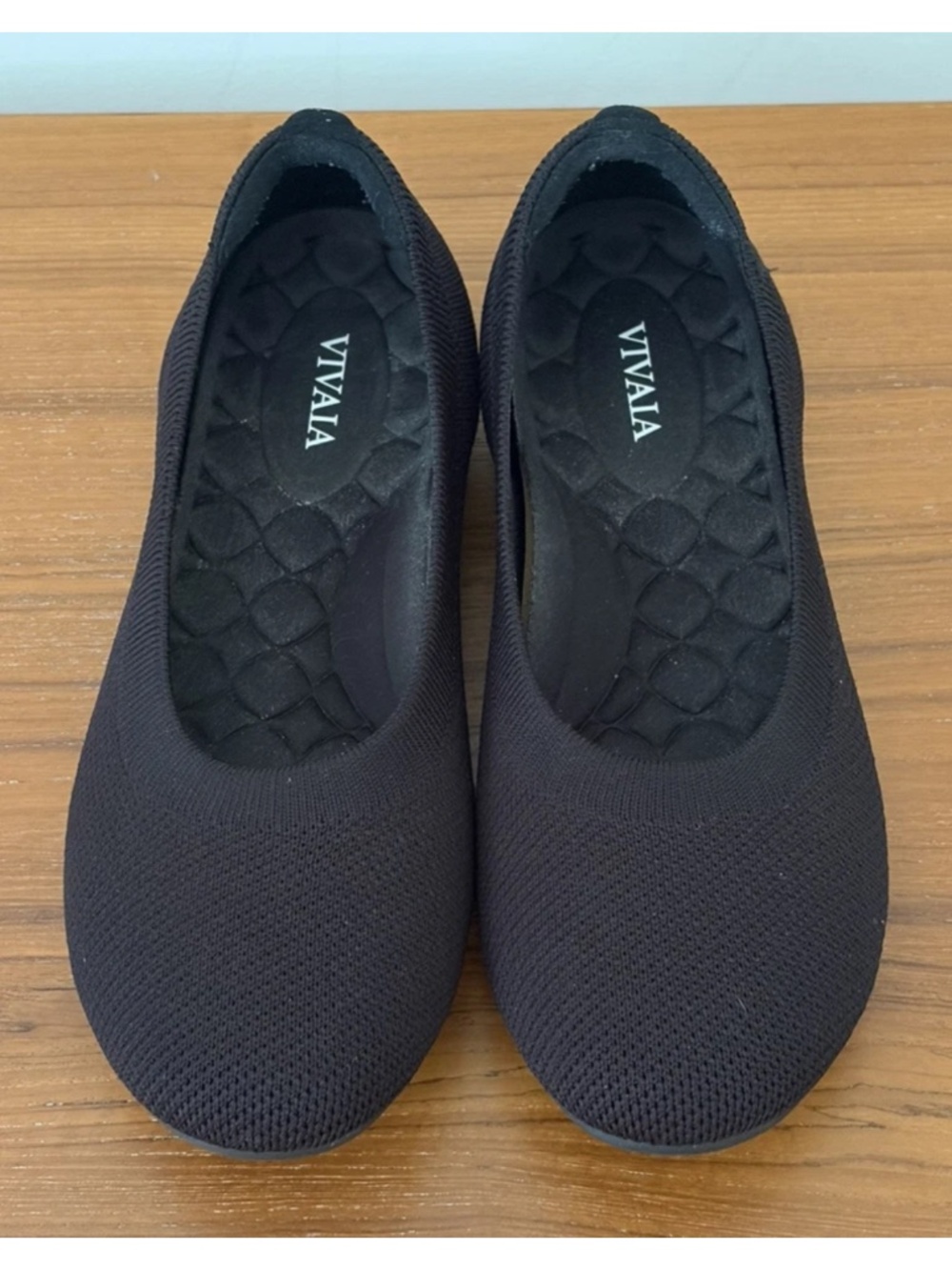 Vivaia Claire Round-Toe Ballet Flats All Day Comfort Black Size 39